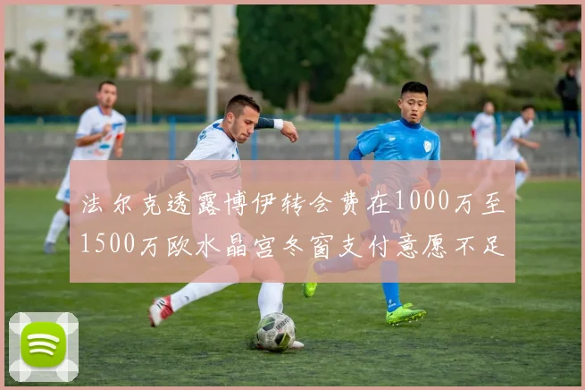 法尔克透露博伊转会费在1000万至1500万欧水晶宫冬窗支付意愿不足